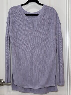 Vince Lavender Knit Long-Sleeve Sweater